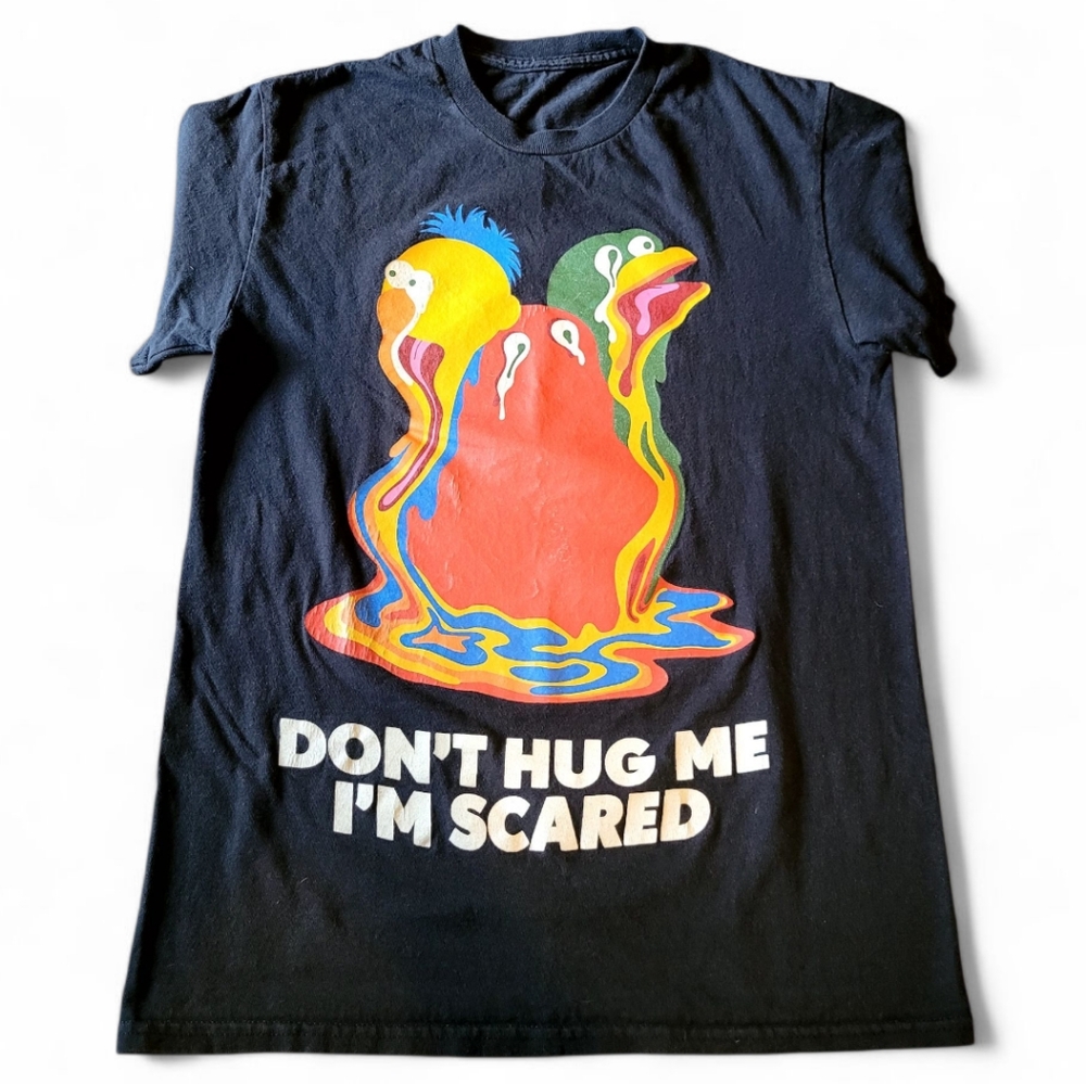 Women's Don't Hug Me I'm Scared Cotton Tee Black Small Hot Topic